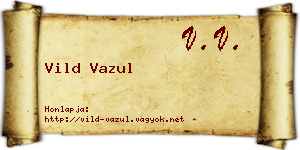 Vild Vazul névjegykártya